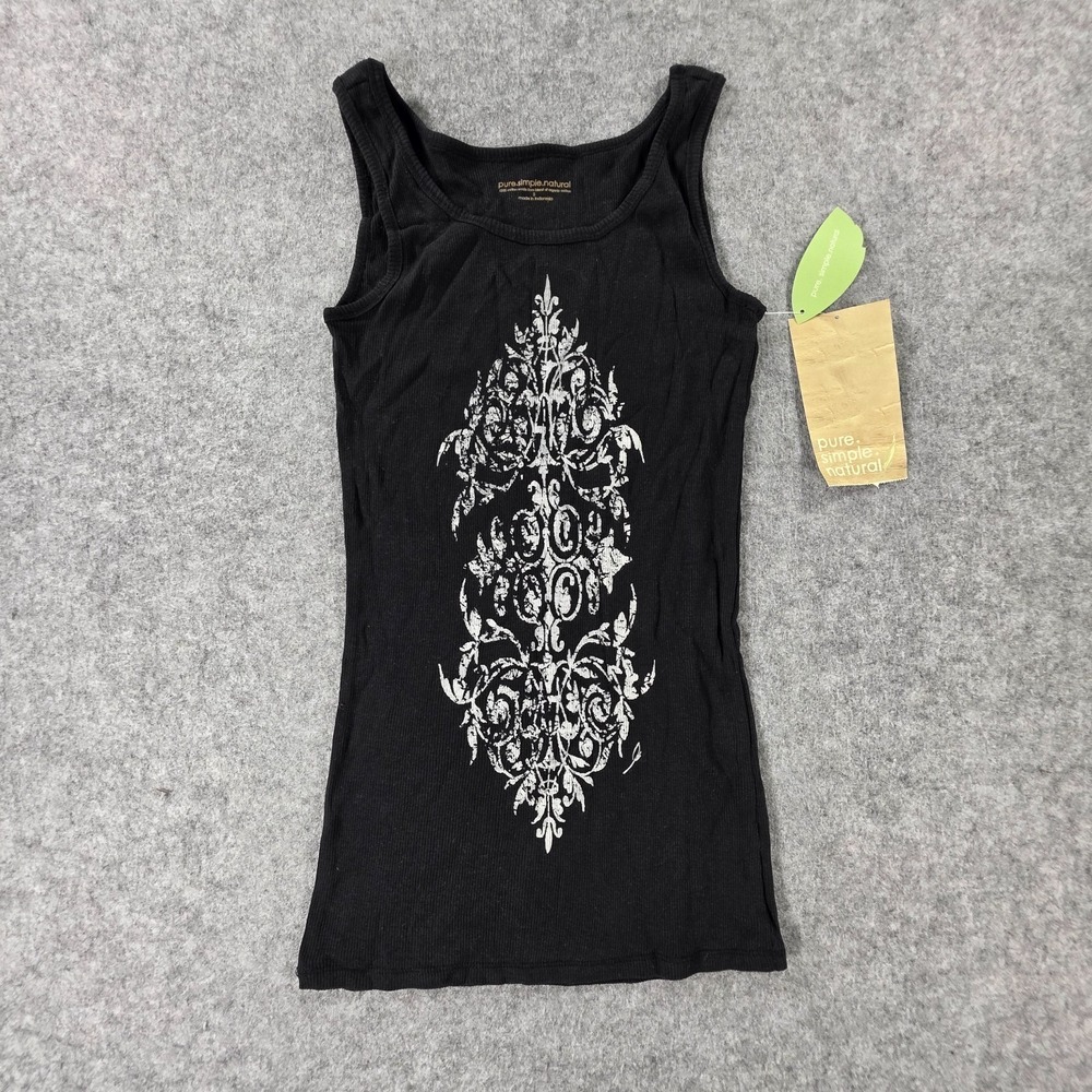 NEW Pure. Simple. Natural. Tank top Small Y2K NWT Women's
